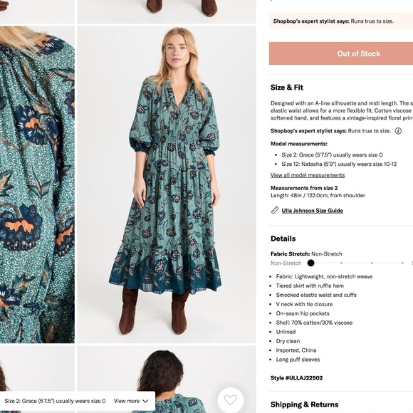 Ulla Johnson Katerina Dress Katerina Dress - Picture 5 of 6